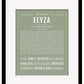 Elyza | Name Art Print