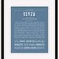 Elyza | Name Art Print