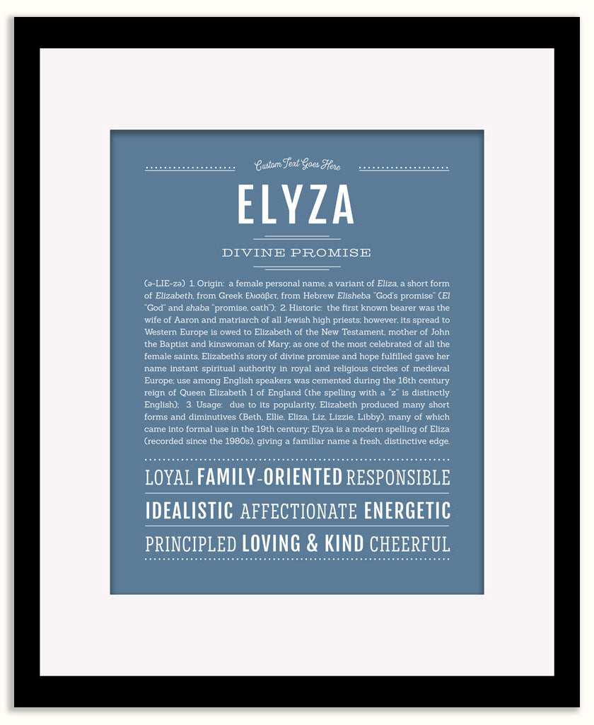 Elyza | Name Art Print