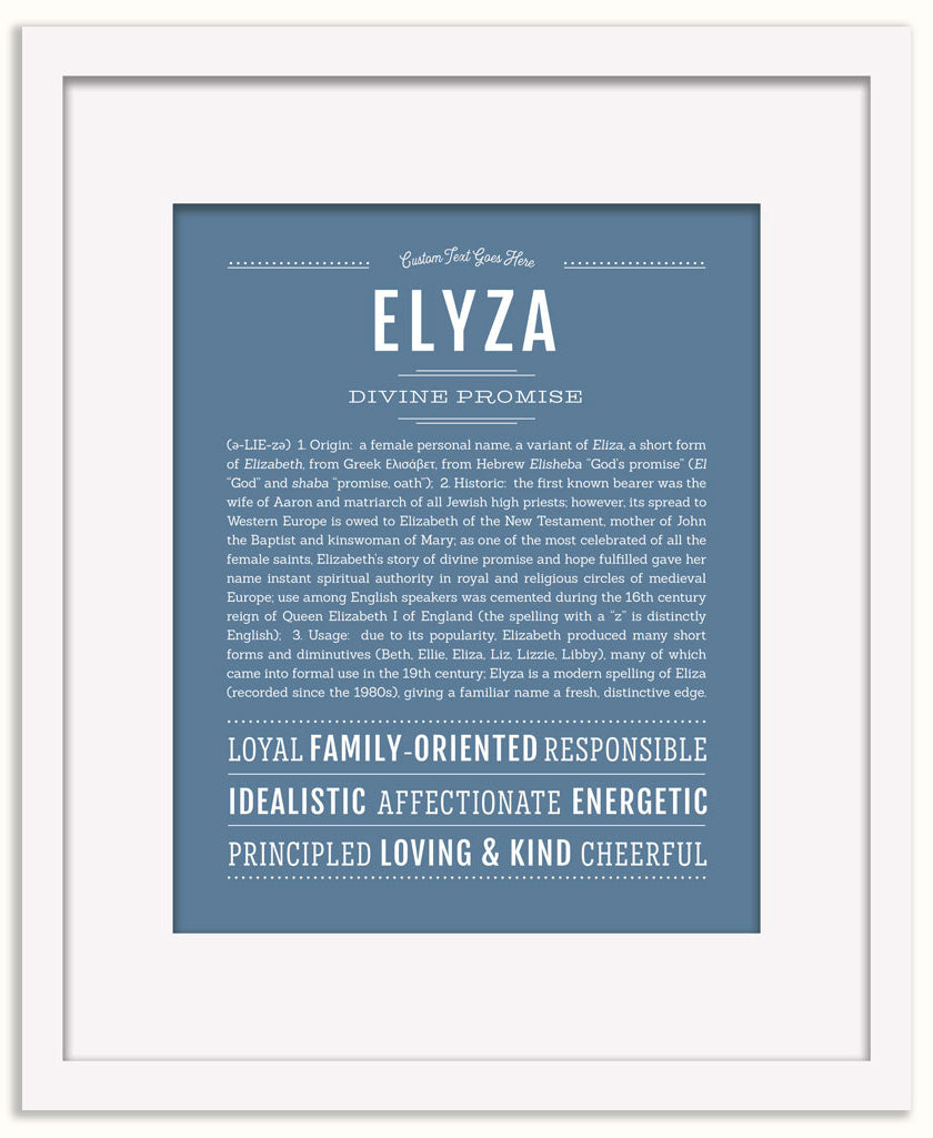 Elyza | Name Art Print