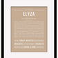 Elyza | Name Art Print