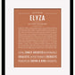 Elyza | Name Art Print
