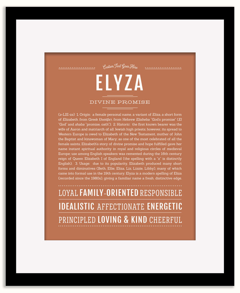 Elyza | Name Art Print