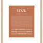 Elyza | Name Art Print