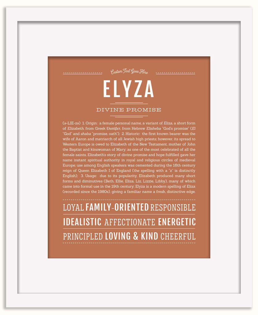Elyza | Name Art Print