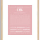 Ema | Name Art Print