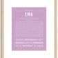 Ema | Name Art Print