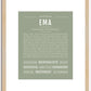 Ema | Name Art Print