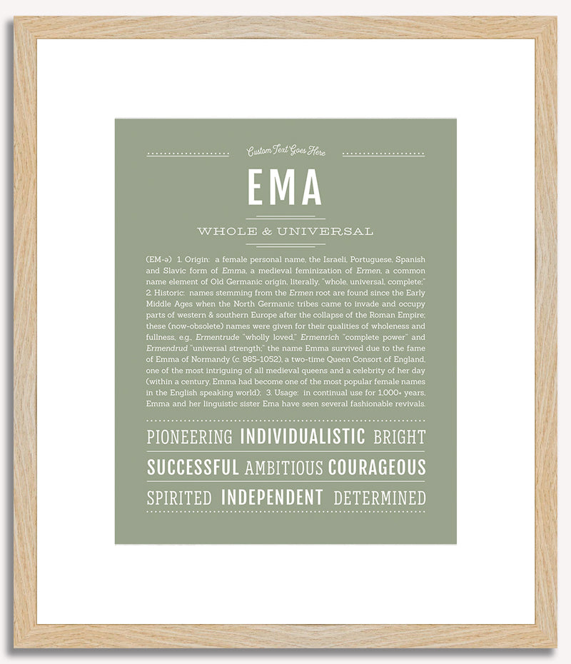 Ema | Name Art Print