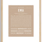 Ema | Name Art Print