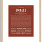 Emalee | Name Art Print
