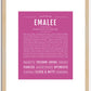Emalee | Name Art Print