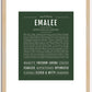 Emalee | Name Art Print