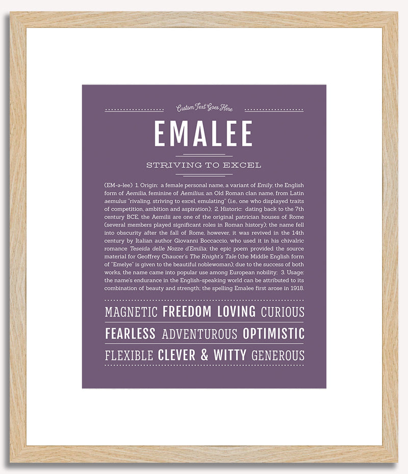Emalee | Name Art Print