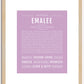 Emalee | Name Art Print