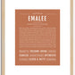 Emalee | Name Art Print