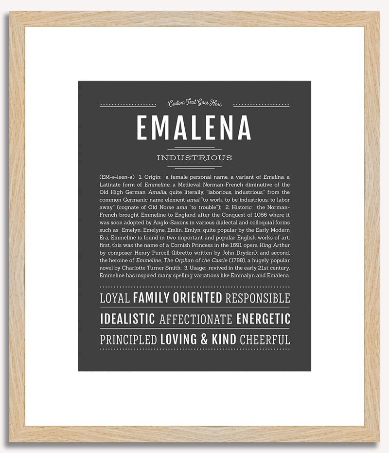 Emalena | Name Art Print