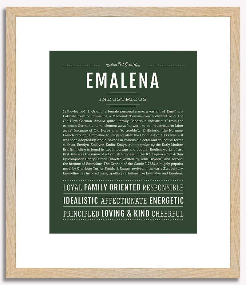 Emalena | Name Art Print