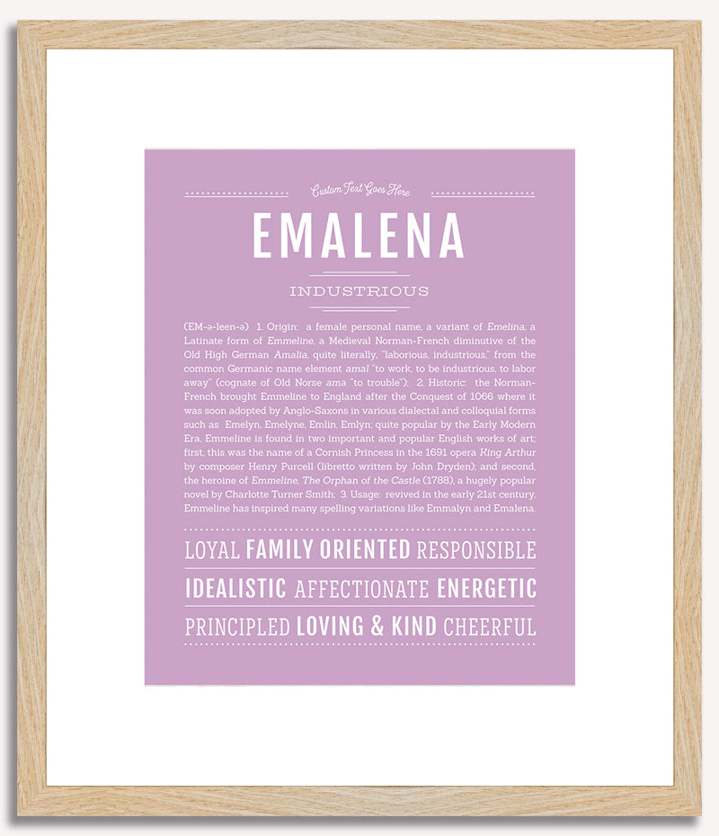 Emalena | Name Art Print