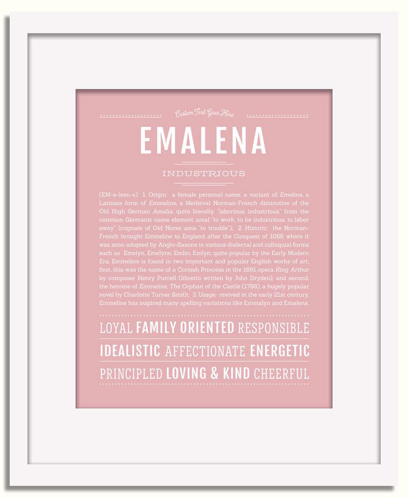 Frame Options | Dusty Rose | White Frame, Matted