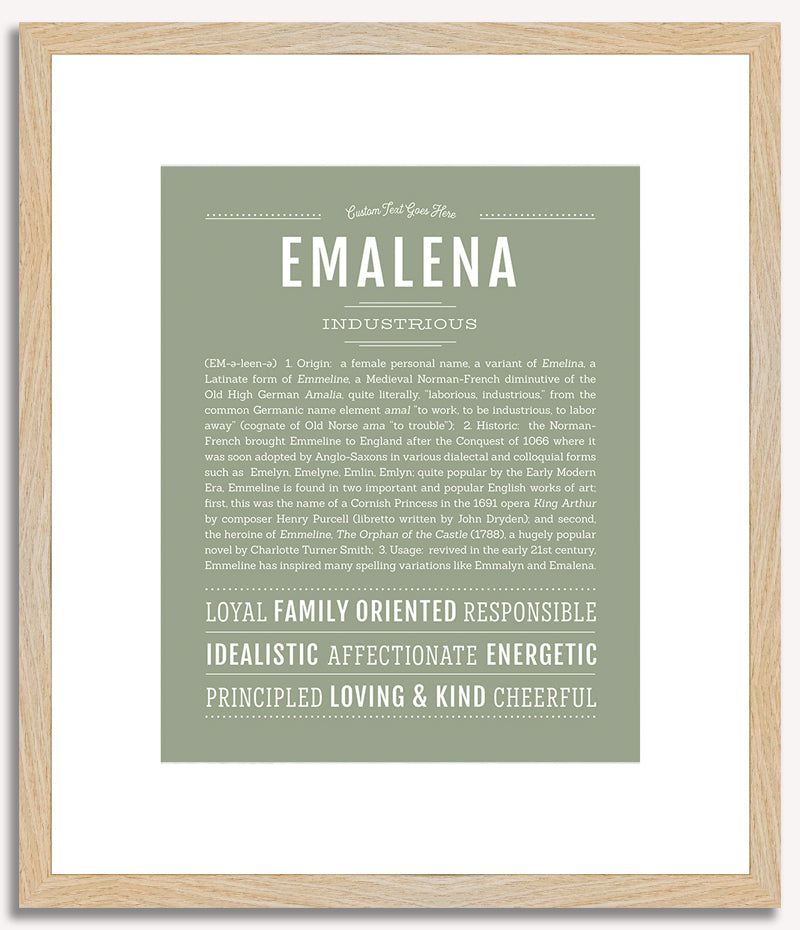 Emalena | Name Art Print