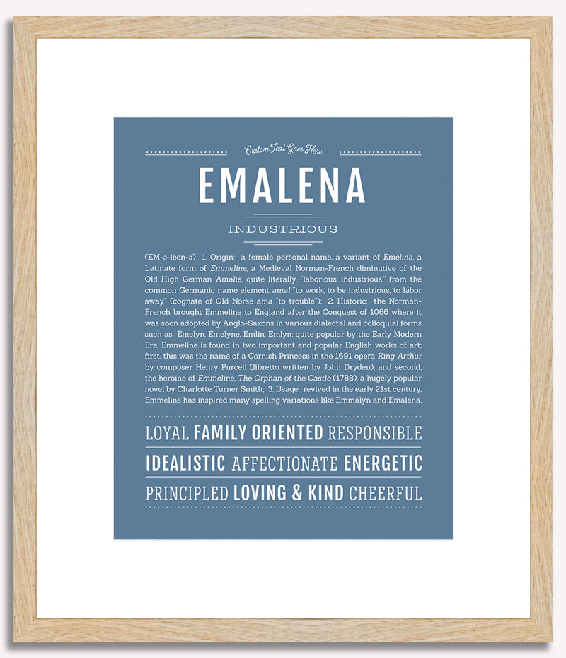 Emalena | Name Art Print