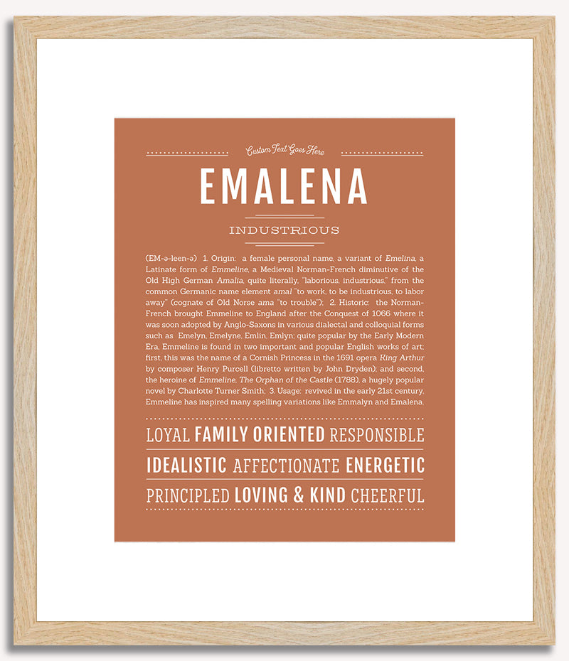 Emalena | Name Art Print