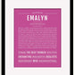 Frame Options | Dark Pink | Black Frame, Matted