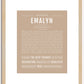 Emalyn | Name Art Print