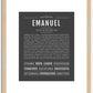 Emanuel | Name Art Print