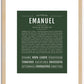 Emanuel | Name Art Print