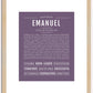 Emanuel | Name Art Print