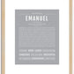 Emanuel | Name Art Print