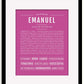 Frame Options | Dark Pink | Black Frame, Matted