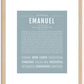 Emanuel | Name Art Print