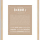 Emanuel | Name Art Print