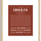 Emberlyn | Name Art Print