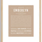 Emberlyn | Name Art Print