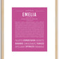 Emelia | Name Art Print