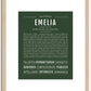 Emelia | Name Art Print