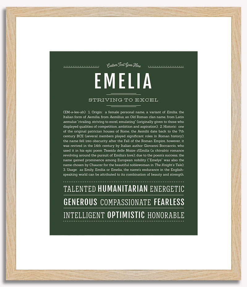 Emelia | Name Art Print