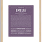 Emelia | Name Art Print