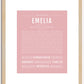 Emelia | Name Art Print