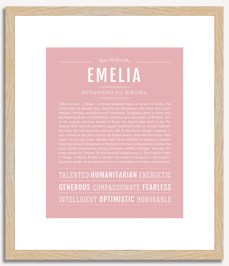 Emelia | Name Art Print