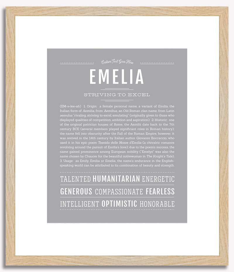 Emelia | Name Art Print