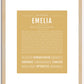 Emelia | Name Art Print