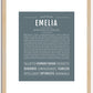 Emelia | Name Art Print