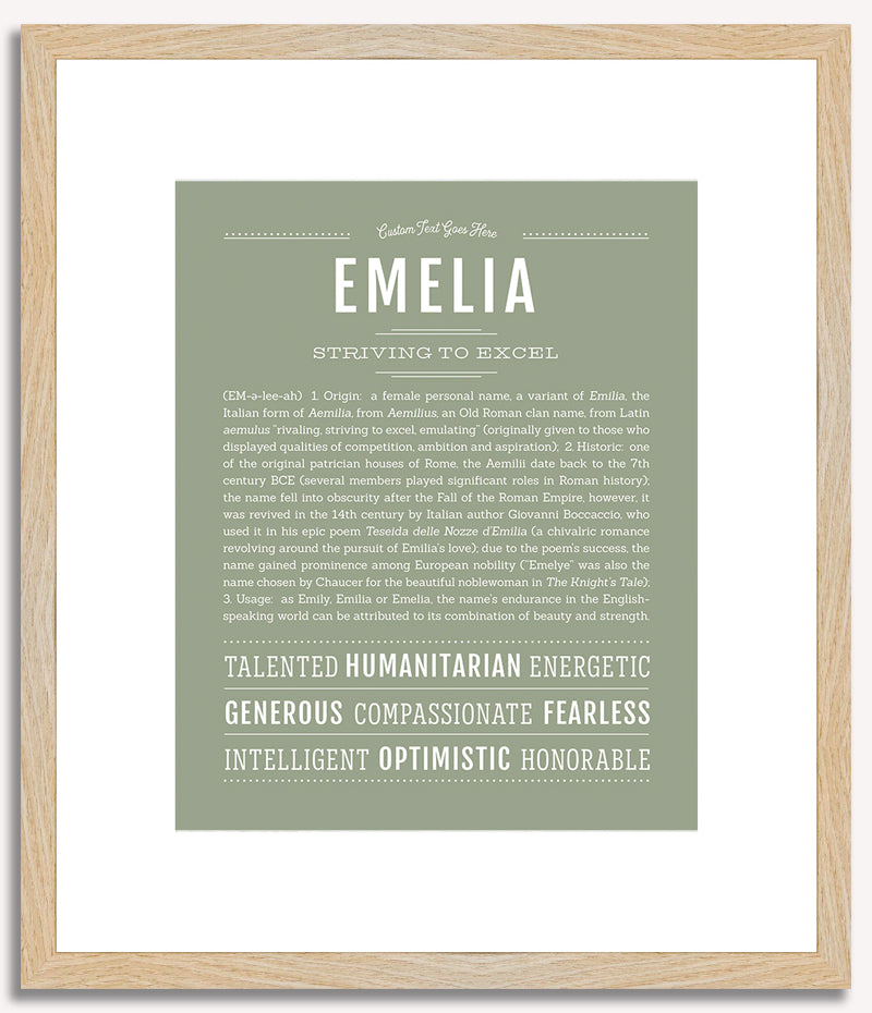 Emelia | Name Art Print