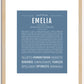 Emelia | Name Art Print