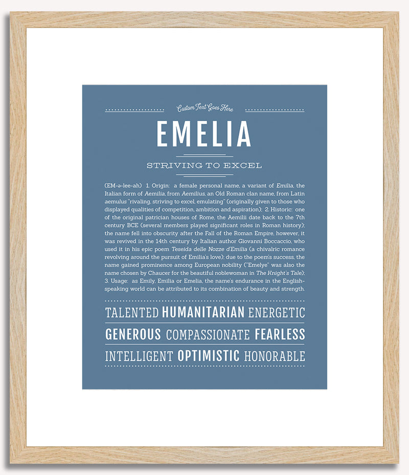 Emelia | Name Art Print